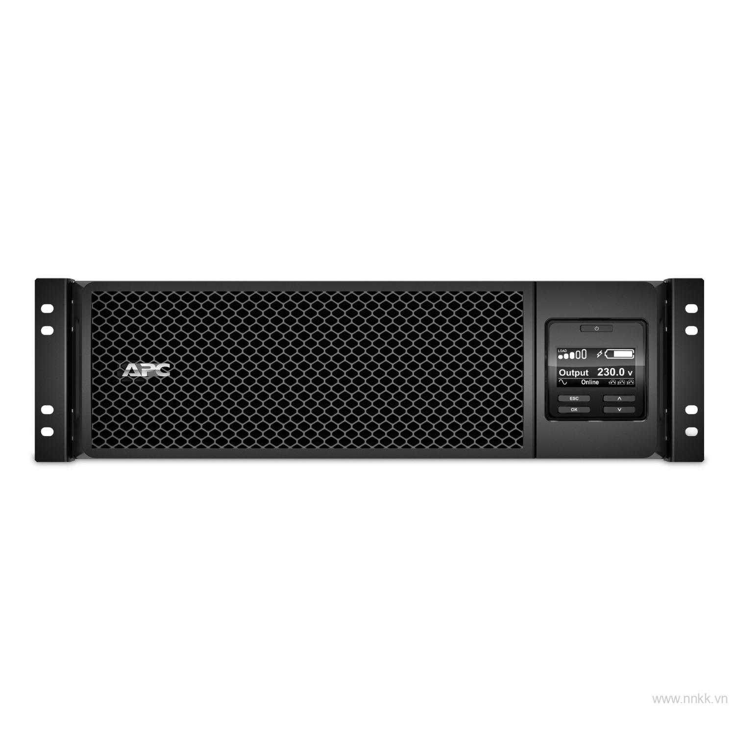 Bộ lưu điện APC SRT5KRMXLI, APC Smart-UPS On-Line, 5kVA, Rackmount 3U, 230V, 6x C13+4x C19 IEC outlets, Network Card, Extended runtime, W/ rail kit