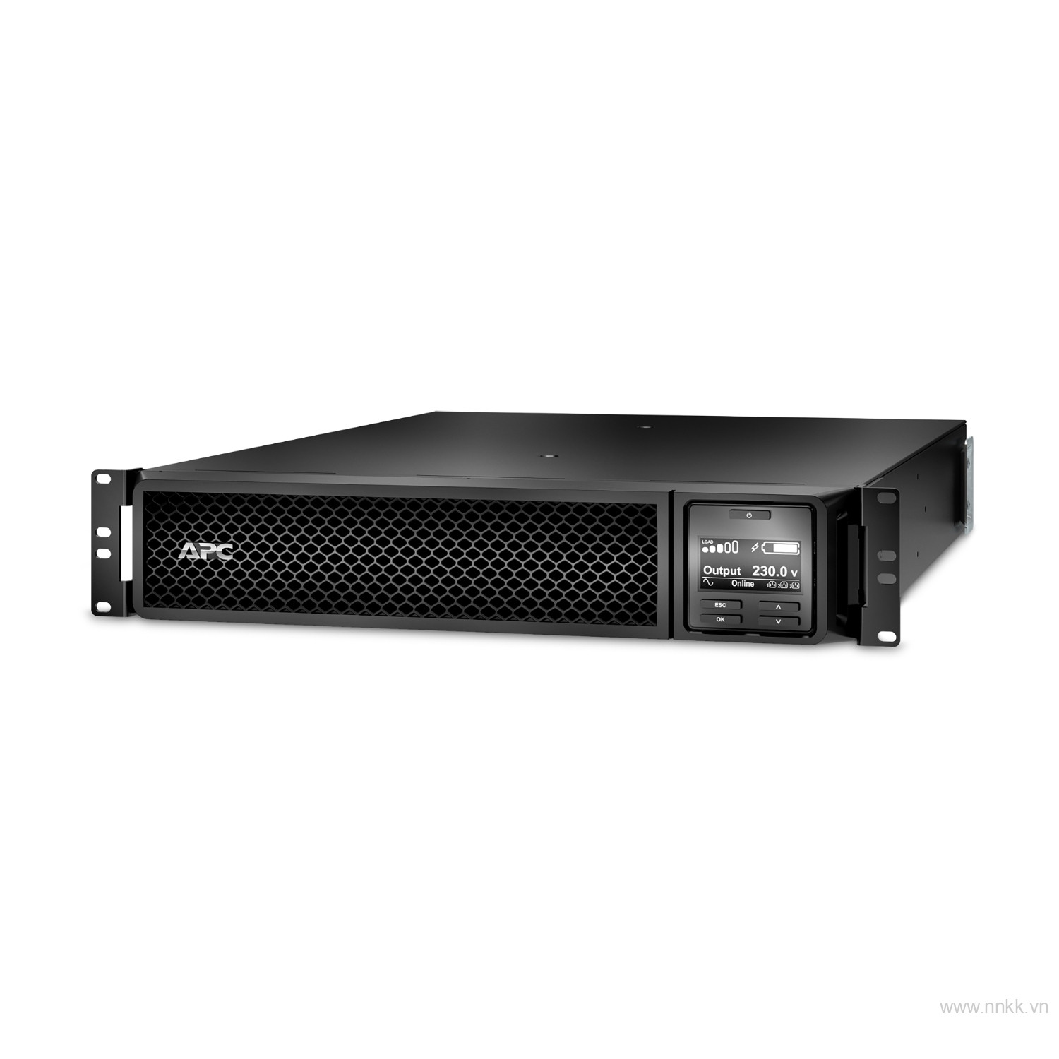 Bộ lưu điện APC SRT3000RMXLI, APC Smart-UPS On-Line, 3kVA, Rackmount 2U, 230V, 8x C13+2x C19 IEC outlets, SmartSlot, Extended runtime, W/ rail kit