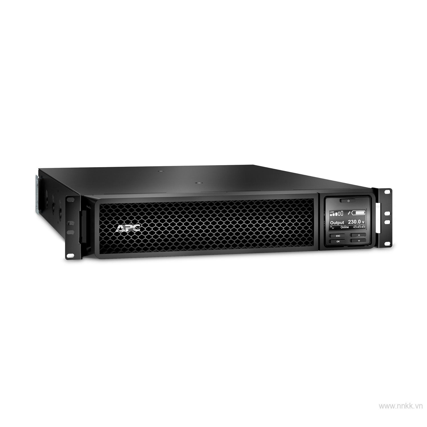 Bộ lưu điện APC SRT3000RMXLI, APC Smart-UPS On-Line, 3kVA, Rackmount 2U, 230V, 8x C13+2x C19 IEC outlets, SmartSlot, Extended runtime, W/ rail kit