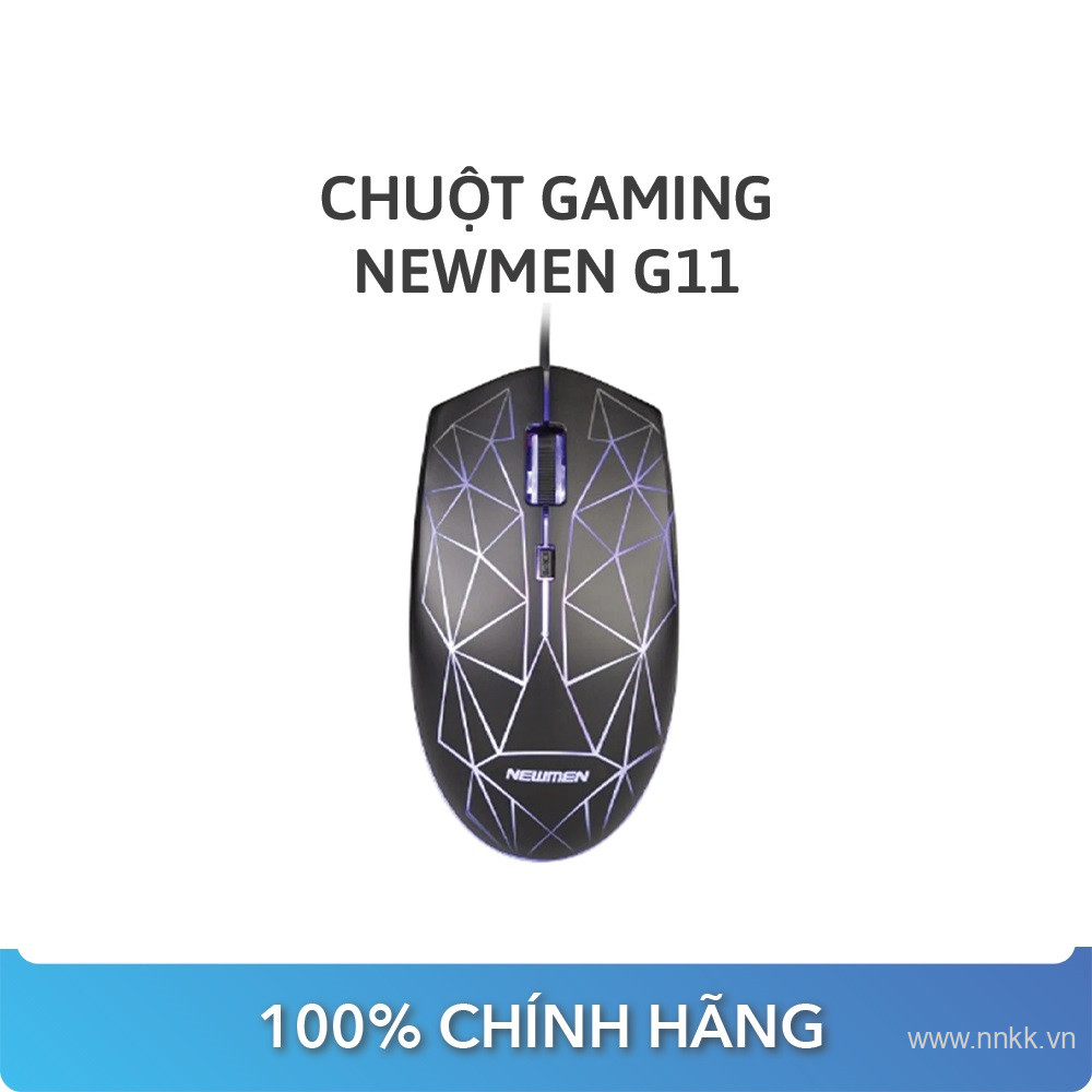 Chuột chơi game Newmen G11 Báo xám -  Chuột phát sáng dùng chơi Game và văn phòng