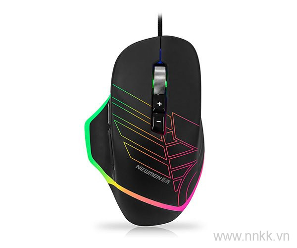 Chuột có dây game Newmen GX7-Pro Cyberpunk - 6200DPI , RGB-  Chiến hạm không gian