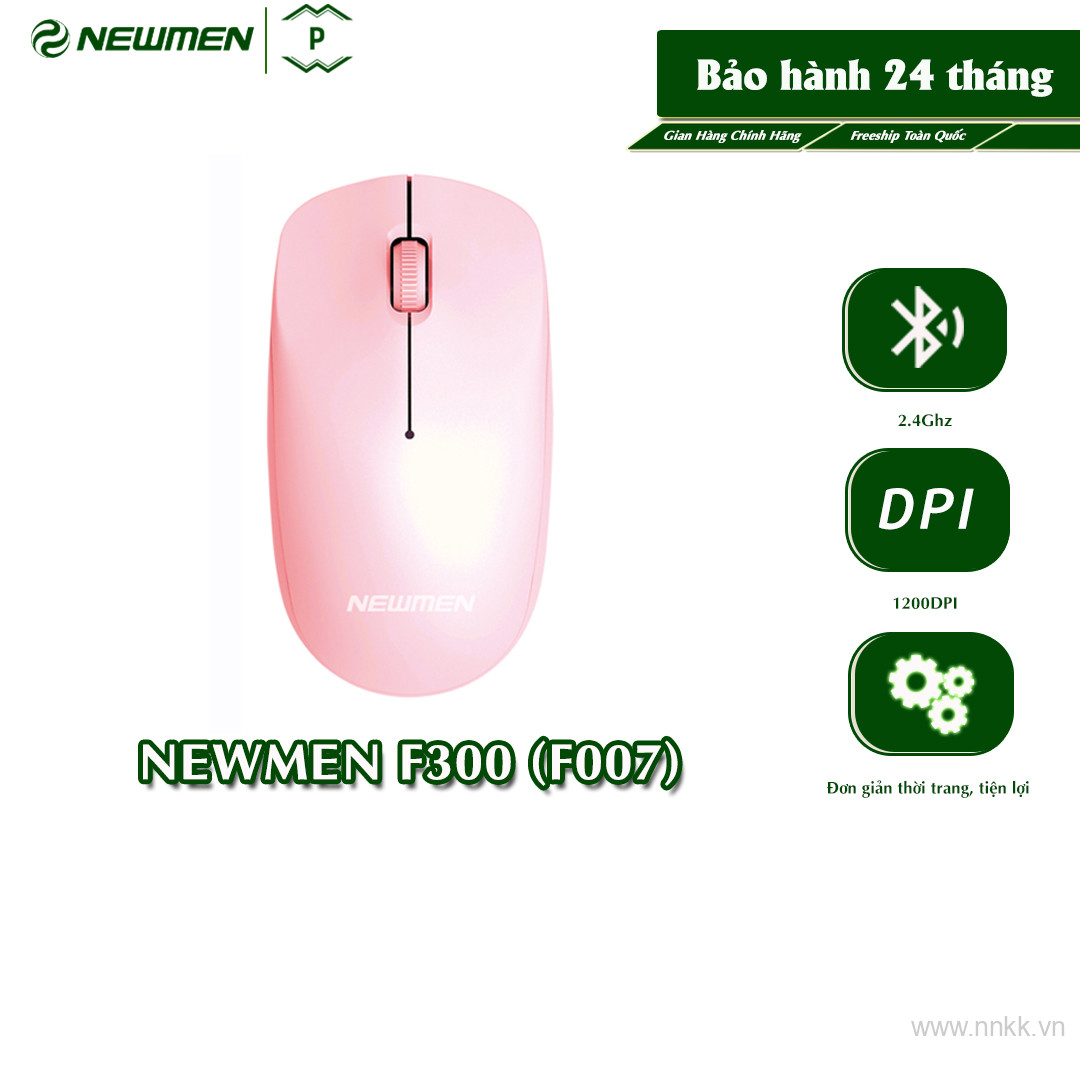 Chuột không dây Newmen F007 siêu nhẹ, hoạt động trên mọi bề mặt ko cần Pad