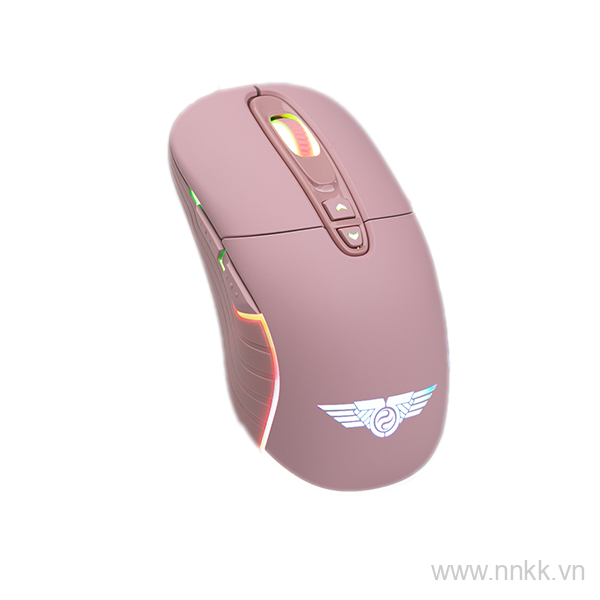 Chuột không dây Newmen WGX6 Dual mode: Wireless &  2.4G ( Black/ Pink/ White)