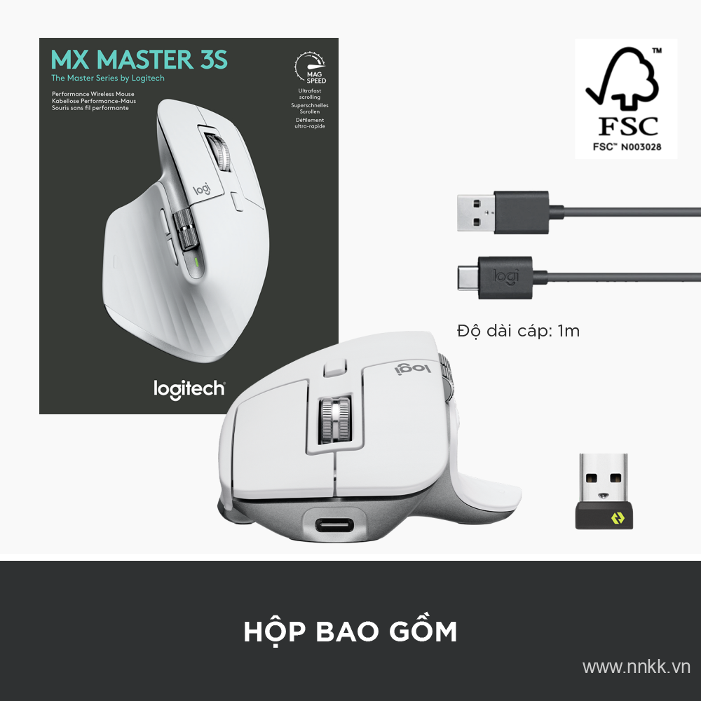 Chuột Logitech MX Master 3 xám for Mac 