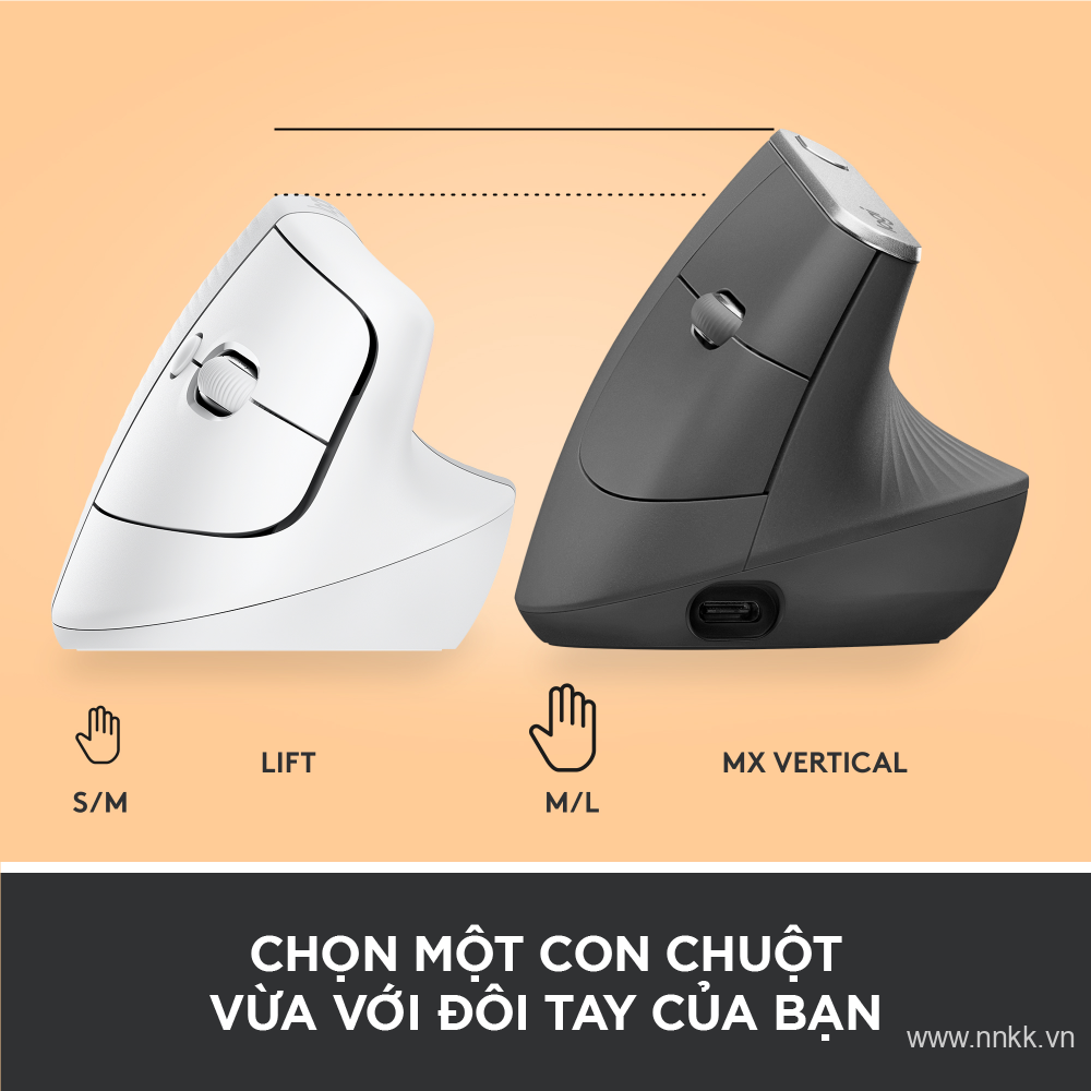 Chuột công thái học Logitech Lift Vertical