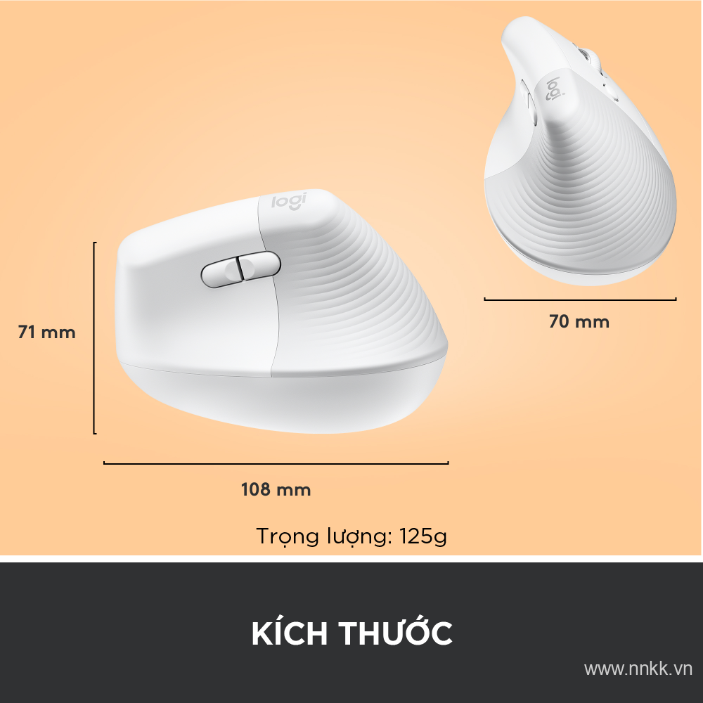 Chuột công thái học Logitech Lift Vertical