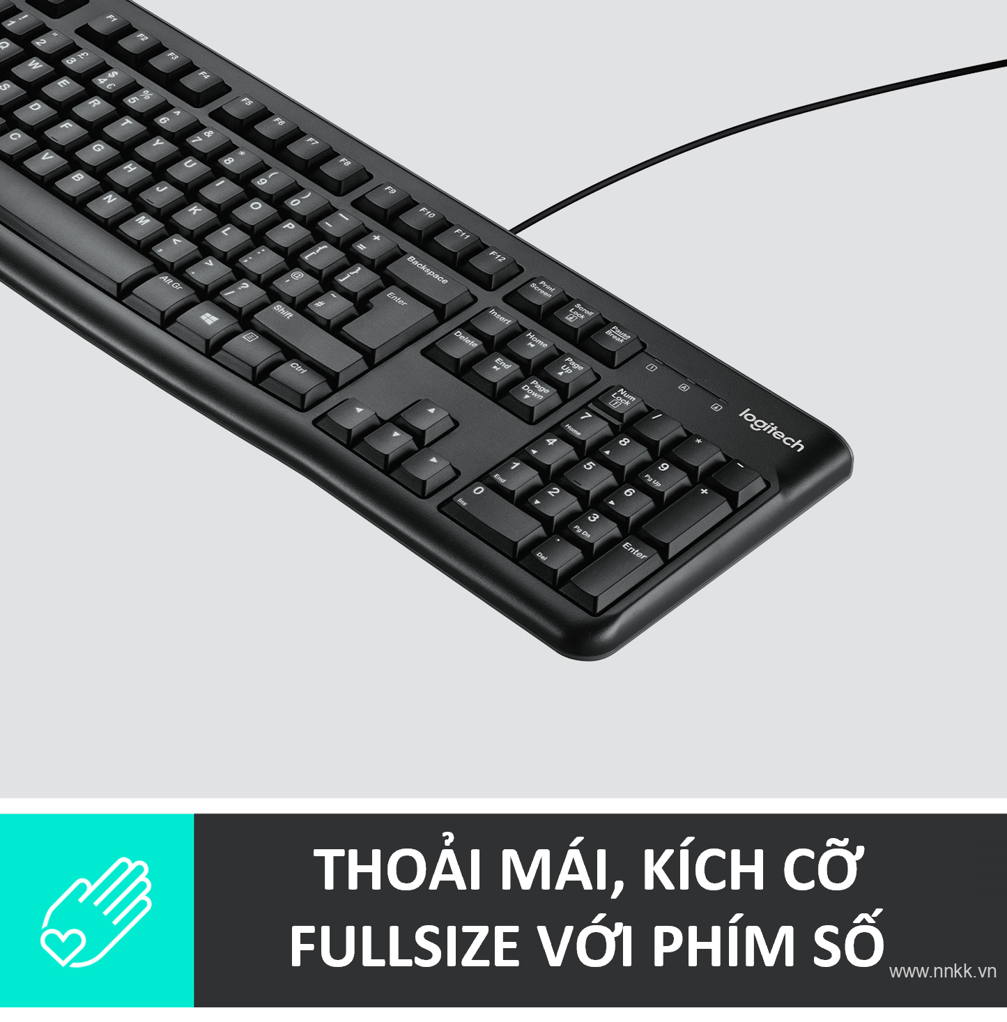 Bộ bàn phím+ chuột máy tính Logitech MK120 cổng usb