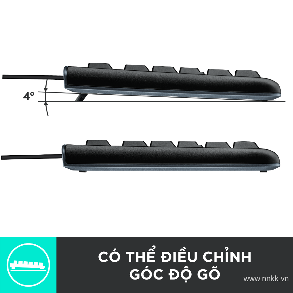 Bộ bàn phím+ chuột máy tính Logitech MK120 cổng usb