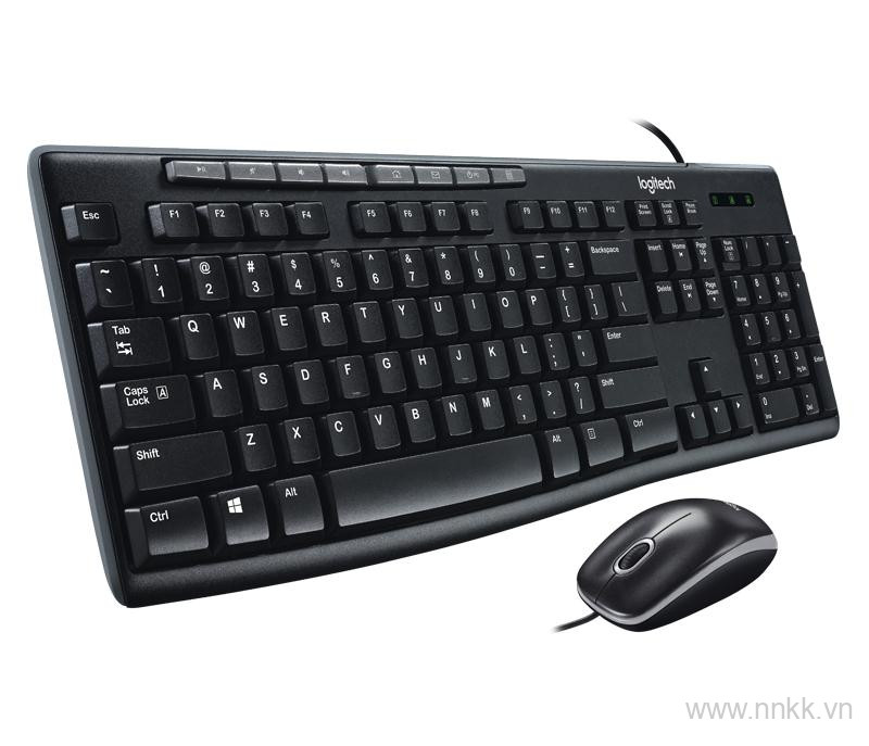 Bộ bàn phím+ chuột máy tính Logitech MK200 cổng usb