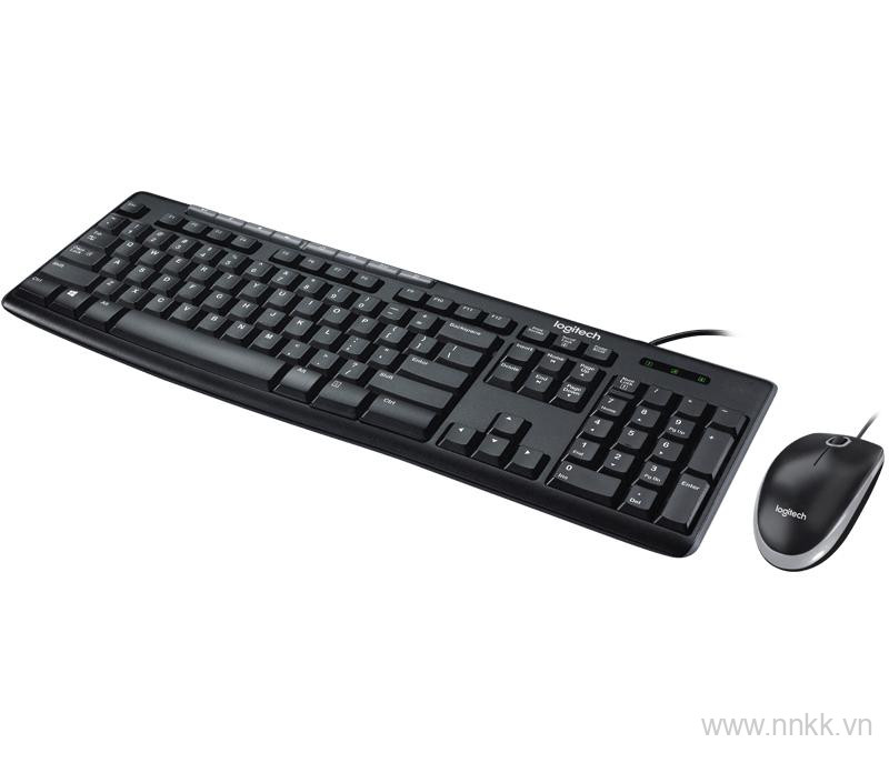 Bộ bàn phím+ chuột máy tính Logitech MK200 cổng usb