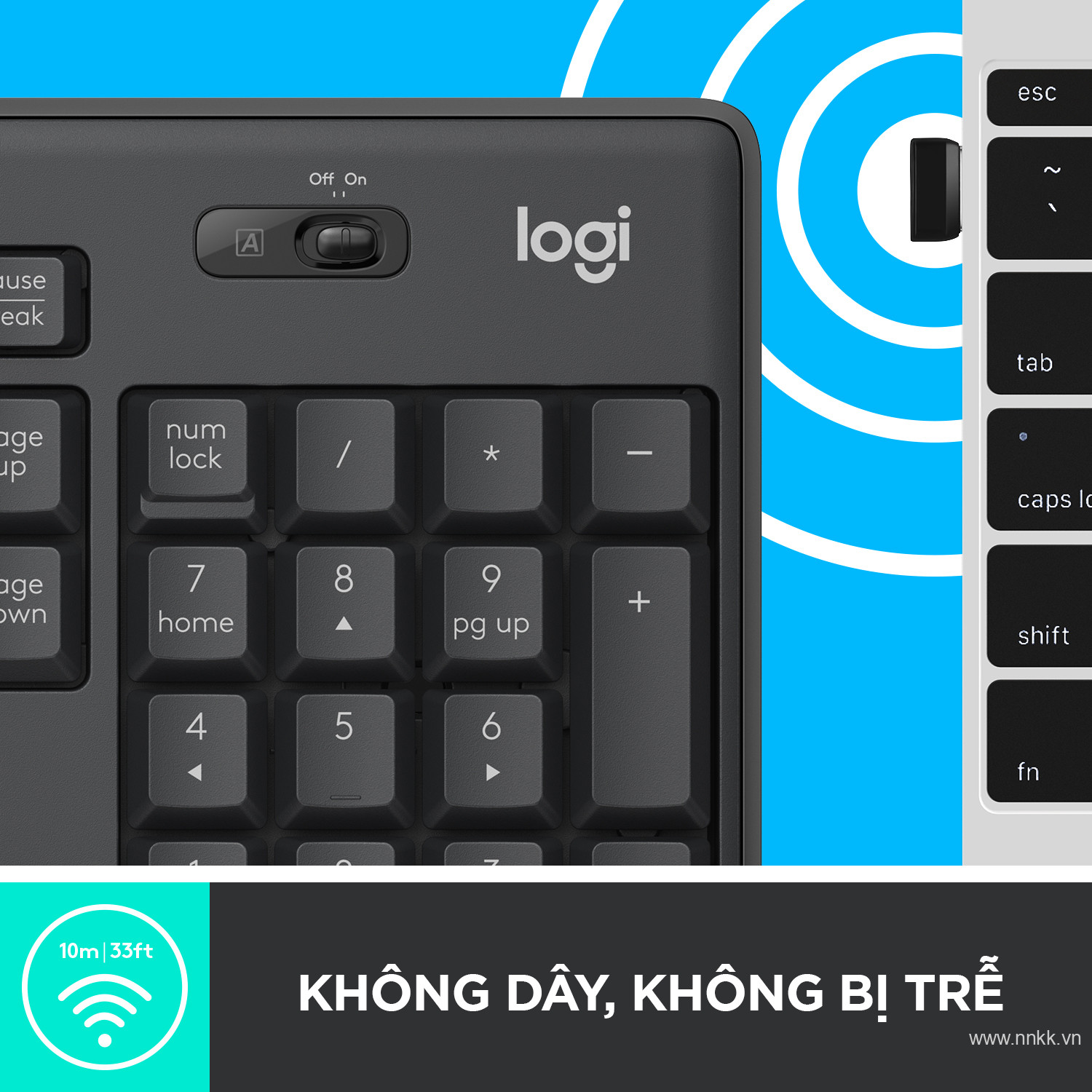 Bộ bàn phím và chuột không dây Logitech MK295