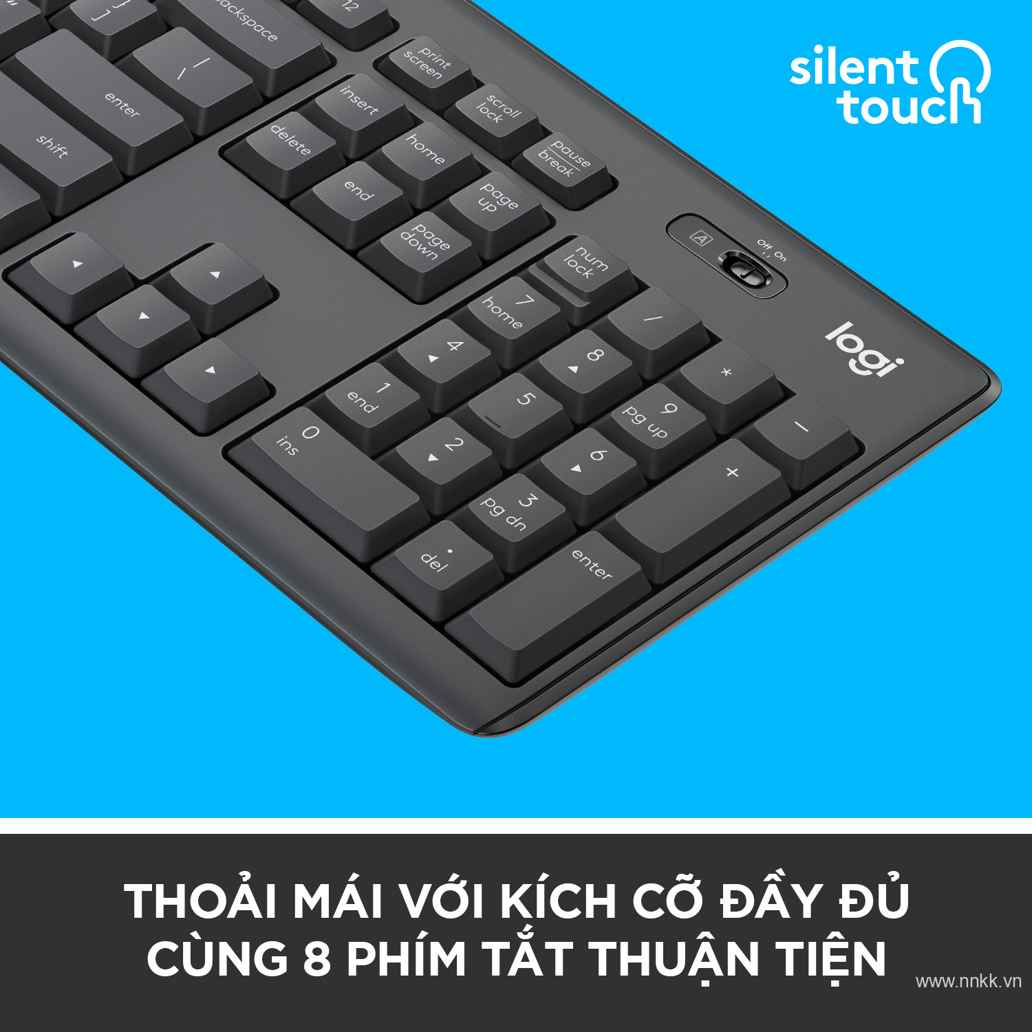 Bộ bàn phím và chuột không dây Logitech MK295