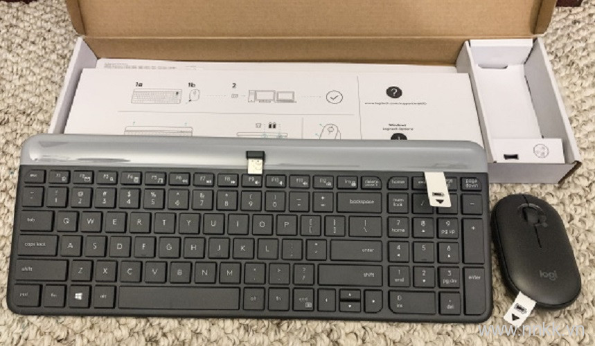 Bộ bàn phím và chuột không dây Logitech MK470