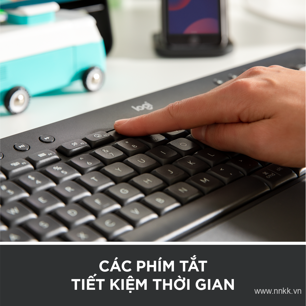 Bàn Phím Không Dây Logitech Signature K650 - Nhỏ gọn, gác tay tích hợp, tương thích Mac , Bluetooth & USB Bolt