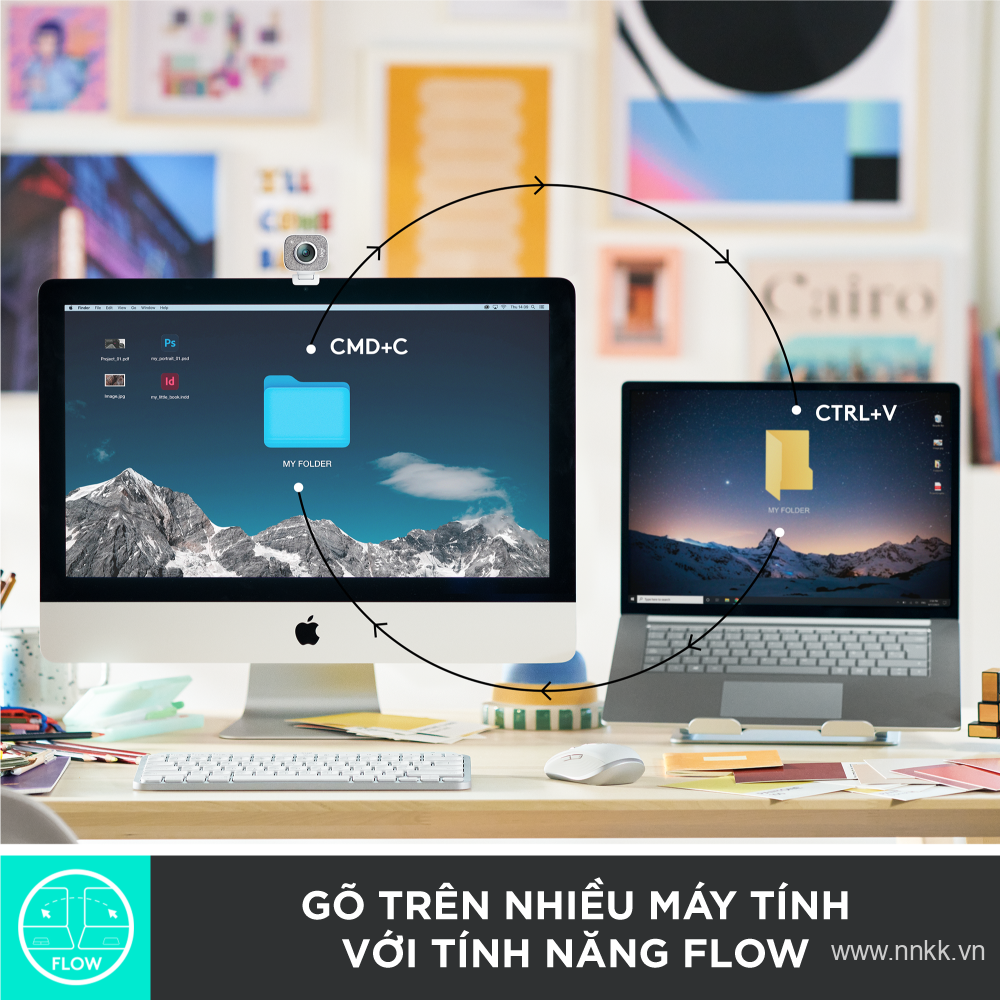 Bàn phím không dây Bluetooth Logitech MX Keys Mini - Nhỏ gọn, Sạc USB-C, Phím tắt thông minh, Có bản cho Mac