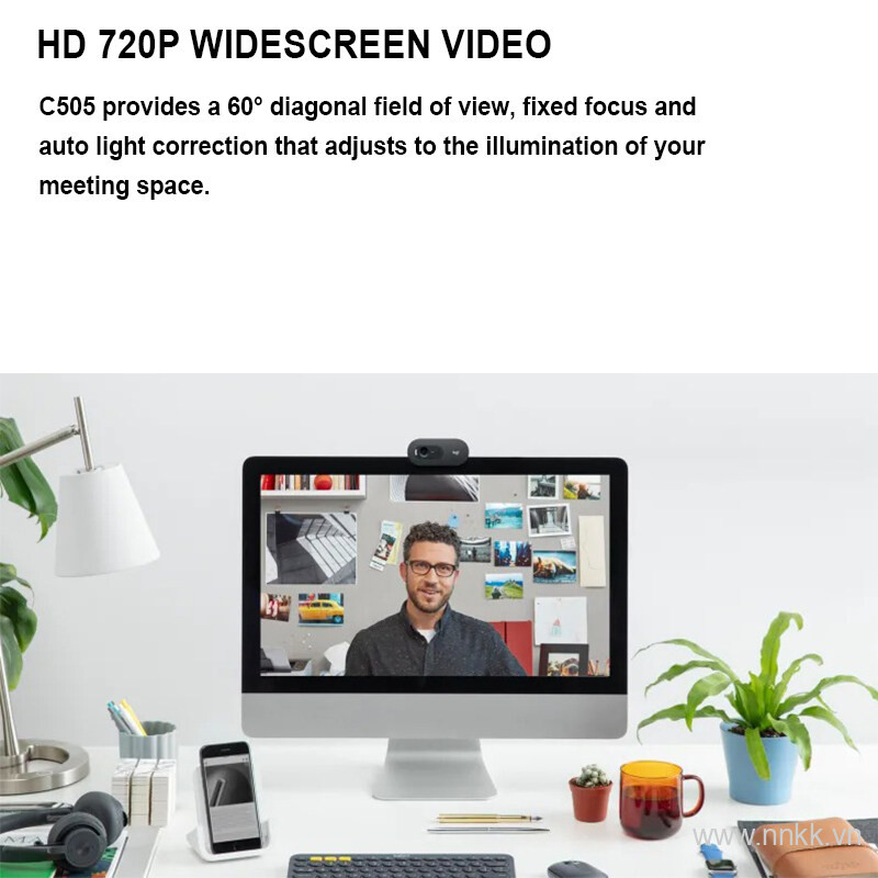 Webcam Logitech C505E HD 720p