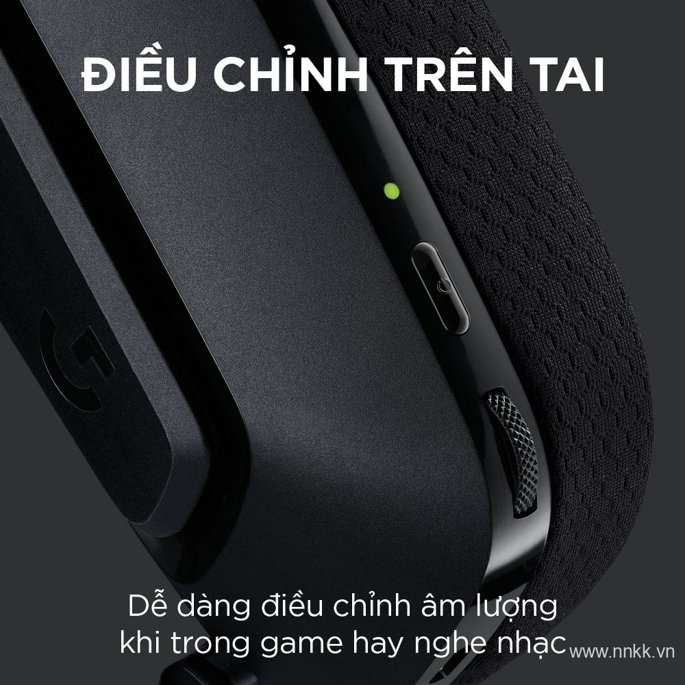 Tai nghe không dây Logitech G535 Lightspeed wireless Black