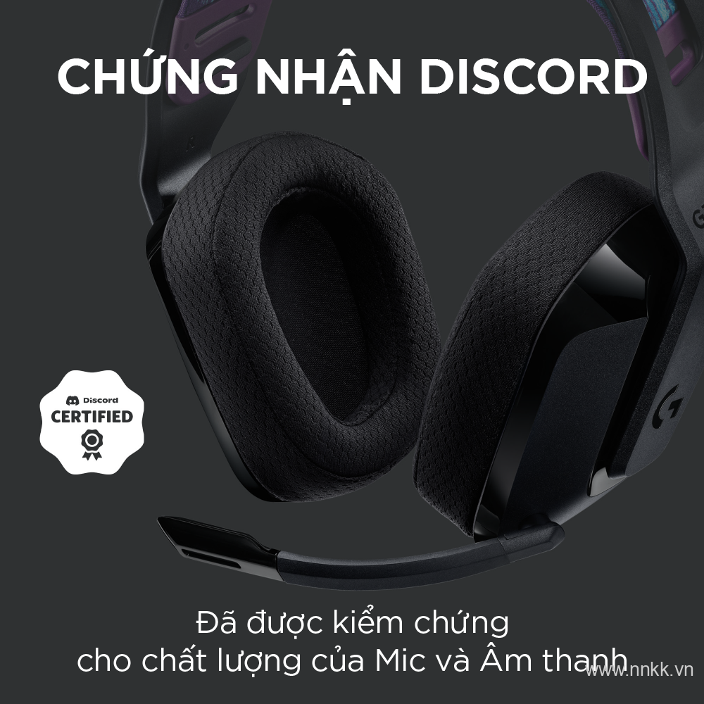 Tai nghe không dây Logitech G535 Lightspeed wireless Black