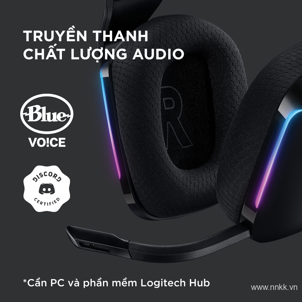 Tai nghe Gaming Logitech G733 LIGHTSPEED Wireless 7.1 RGB