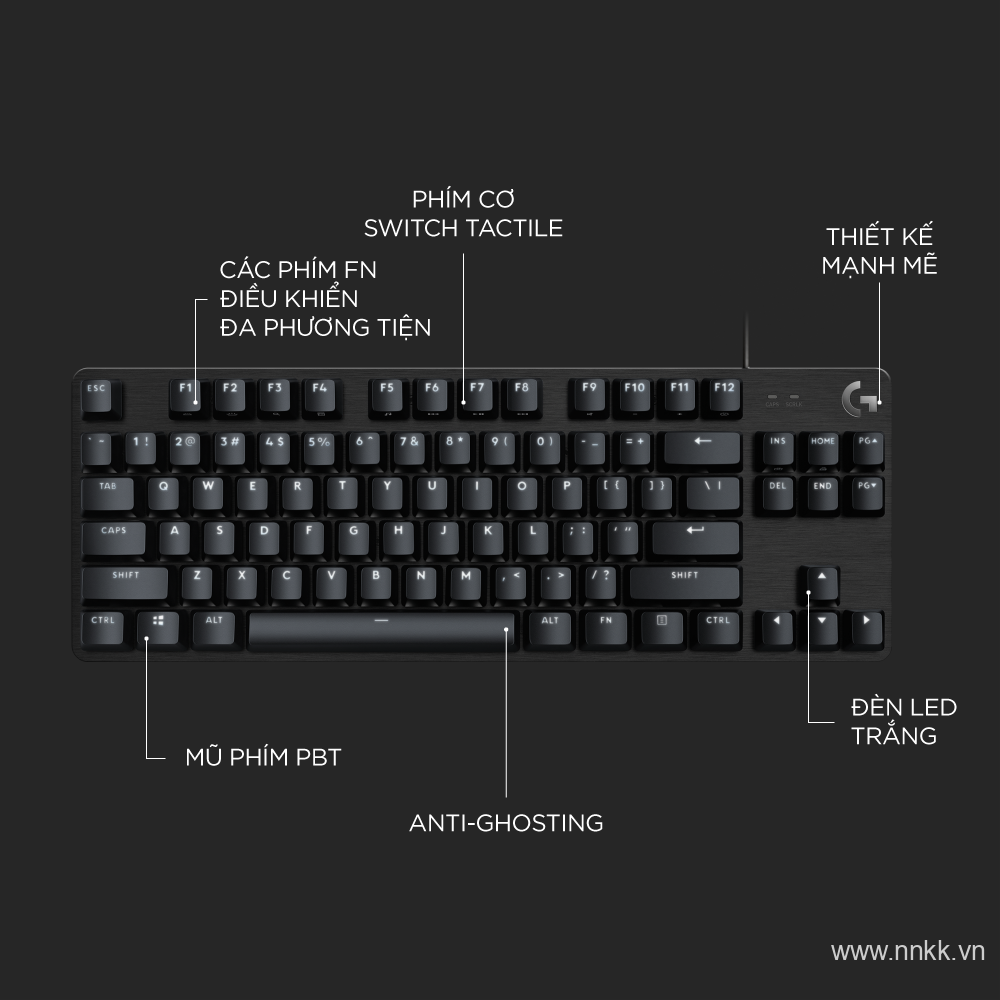 Bàn phím cơ Logitech G413 SE TKL Tactile