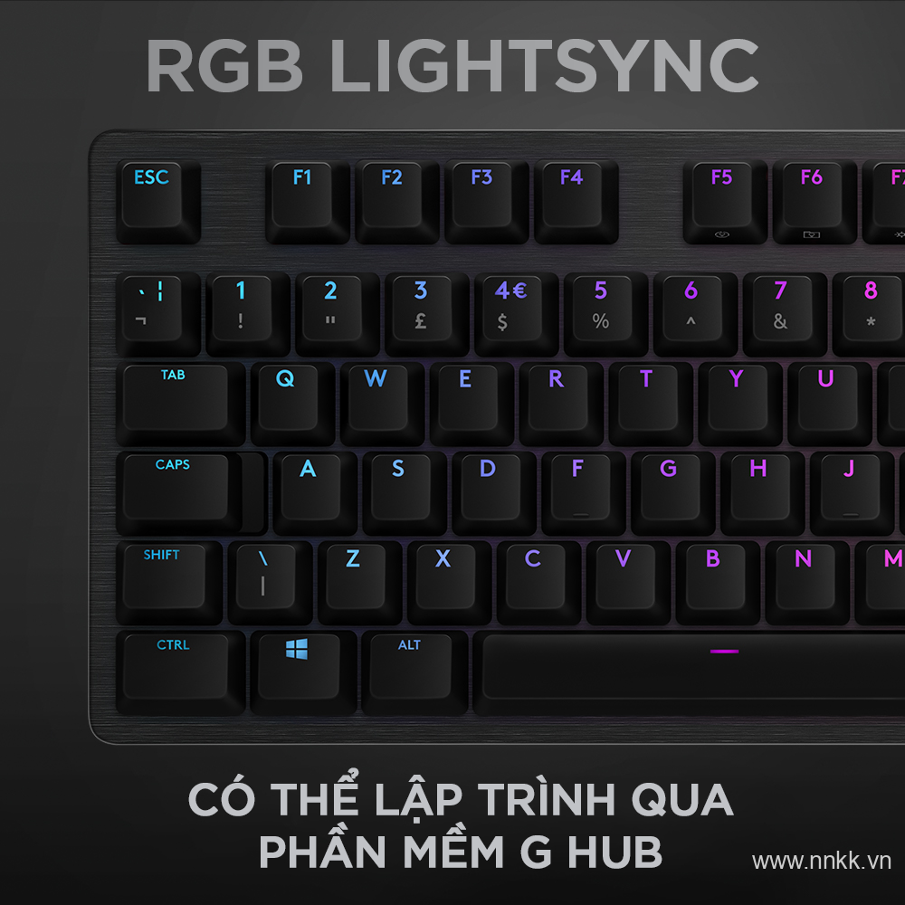 Bàn phím cơ Logitech G512 Lightsync RGB Tactile (USB/GX Brown)