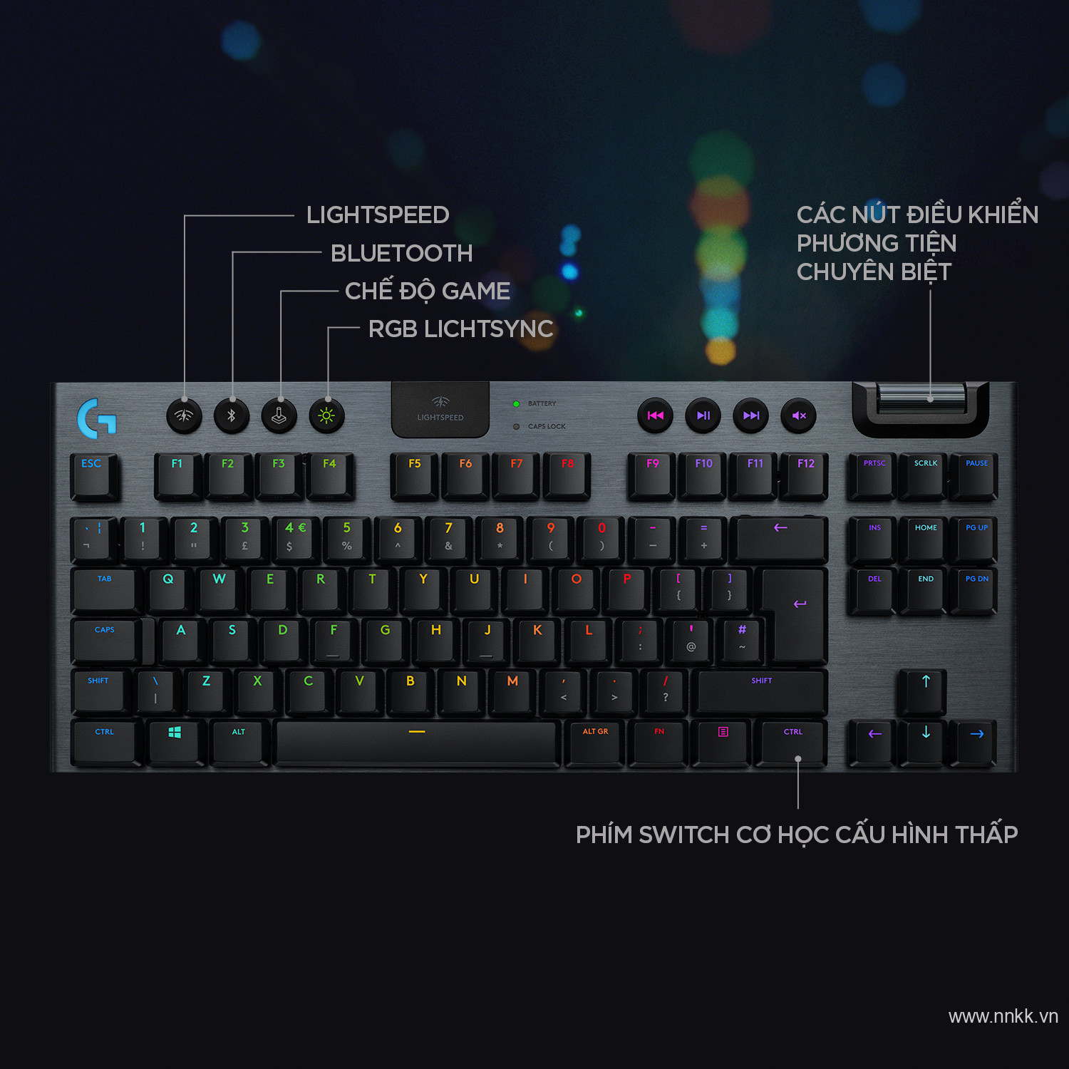 Bàn phím Logitech G913 TKL HARPY LINEAR RGB Gaming (920-009523)