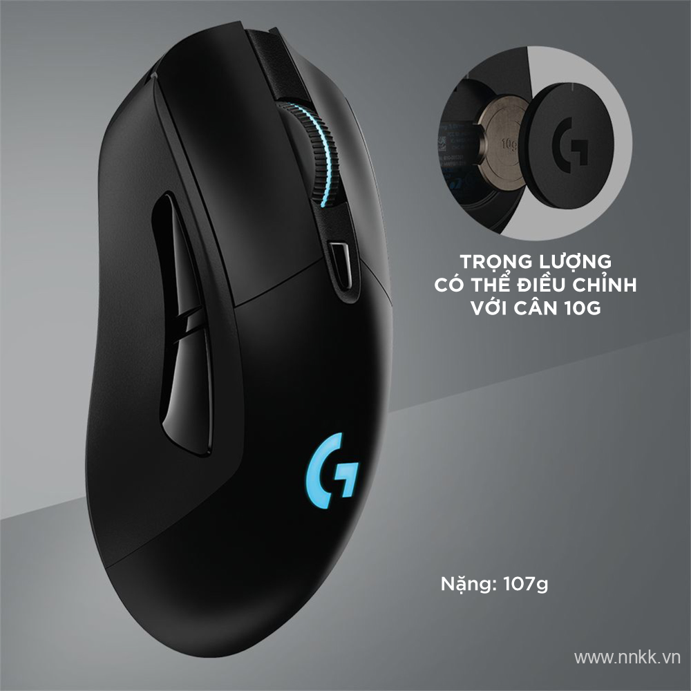 Chuột chơi game Logitech G703 Hero Lightspeed Wireless Gaming (910-005642)