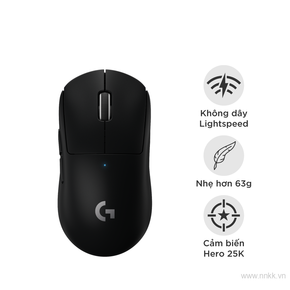 Chuột không dây Logitech Pro X Superlight, màu đen(910-005882)