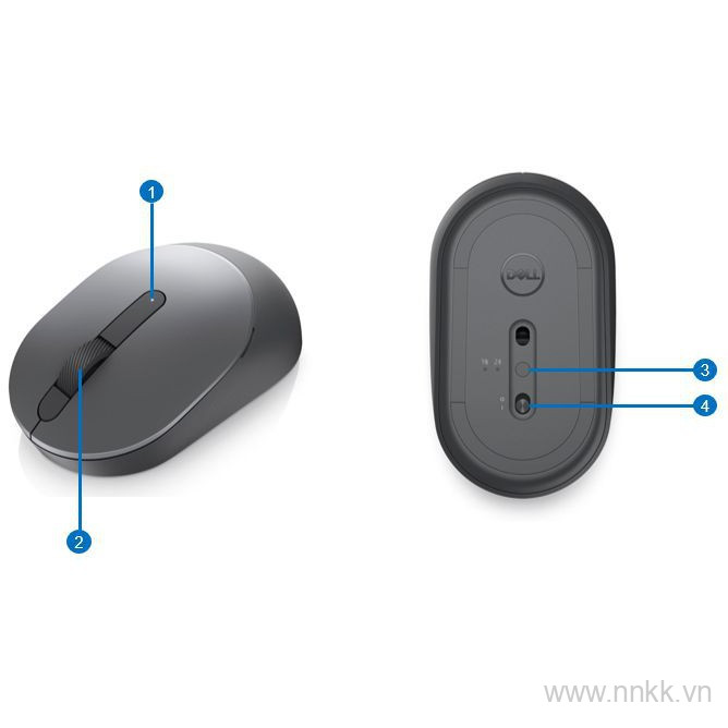 Chuột không dây Bluetooth Dell MS3320W Laser