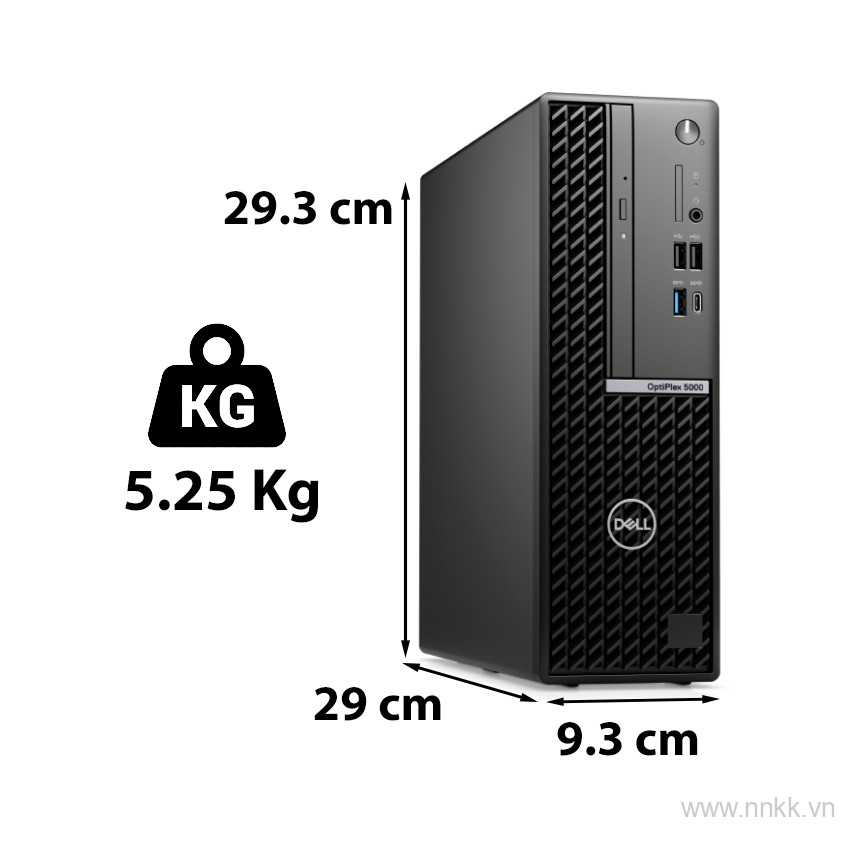 Máy tính để bàn Dell Optiplex 5000 SFF (i7-12700/8GB RAM/256GB SSD/DVDRW/K+M/Fedora)