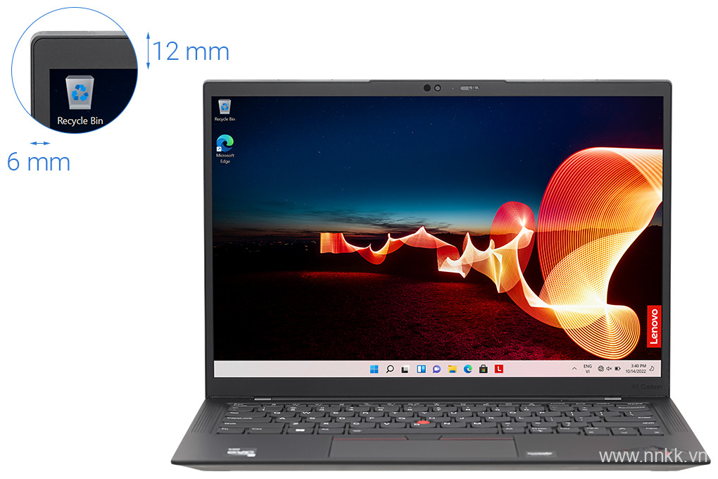 Laptop Lenovo Thinkpad X1 Carbon Gen 10 (Intel Core i7-1255U/RAM 16GB/512GB SSD/14inch WUXGA/DOS/3Yrs)