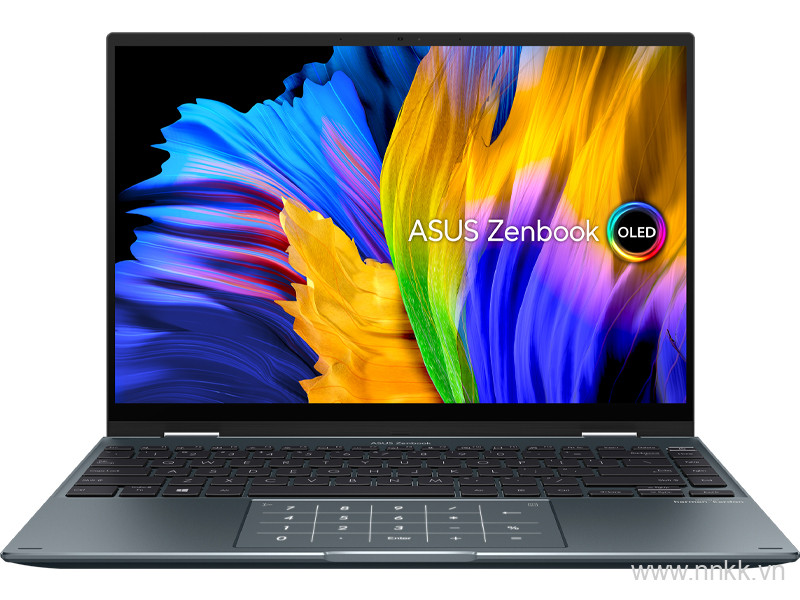 Laptop Asus ZenBook UP5401ZA-KU140W (i7 12700H/16GB RAM/1TB SSD/14 4K Oled Cảm ứng/Win11/Bút/Cáp/Túi/Xám)