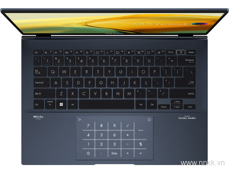 Laptop Asus ZenBook UX3402ZA-KM221W (i7 1260P/16GB RAM/512GB SSD/14 Oled/Win11/Cáp/Túi/Xanh)