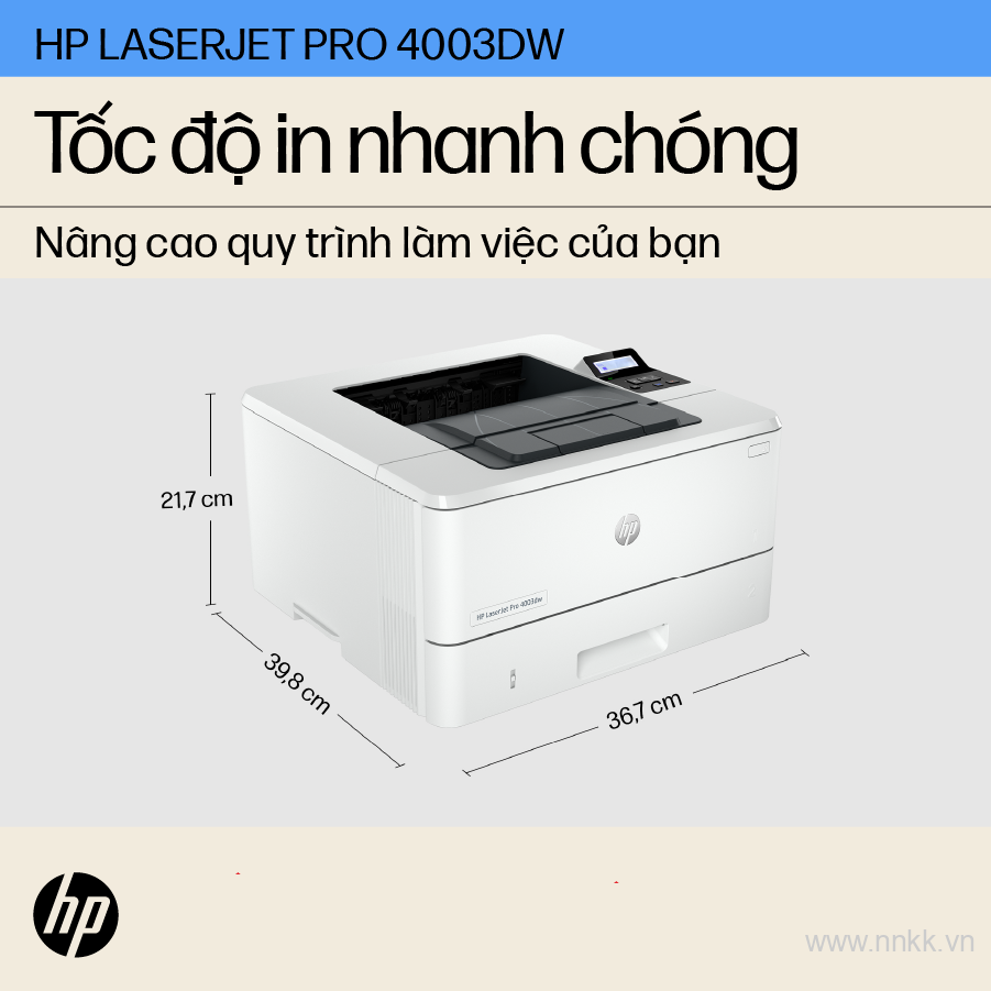 Máy in đen trắng HP LaserJet Pro M4003DW (2Z610A)