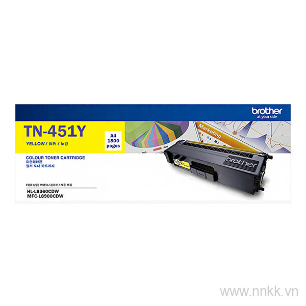 Mực hộp máy in laser Brother TN-451Y màu vàng ( Toner TN-451Y )