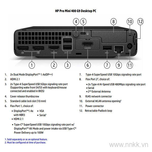 Hp Desktop Pro Small Form Factor 400 G9,Core i5-12500,8GB RAM,512GB SSD_72L11PA