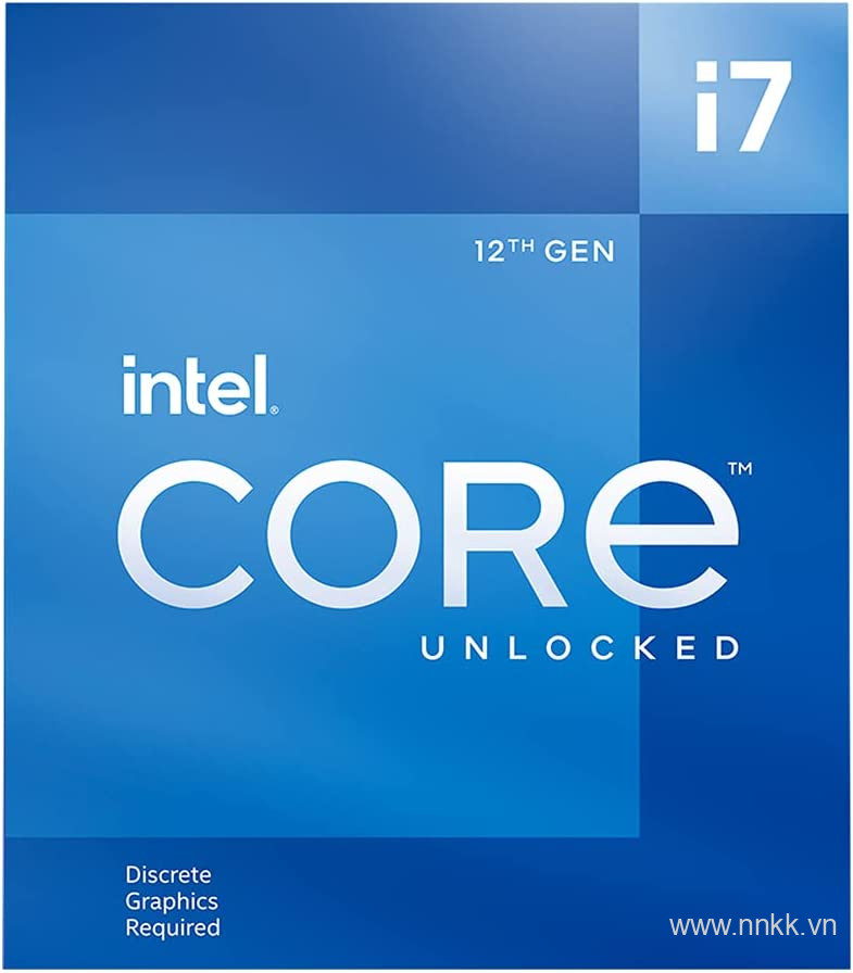 Bộ vi xử lý Intel Core i7-12700F Hàng chính hãng box