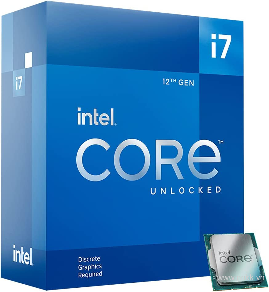 Bộ vi xử lý Intel Core i7-12700F Hàng chính hãng box