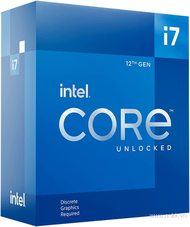 Bộ vi xử lý Intel Core i7-12700F Hàng chính hãng box