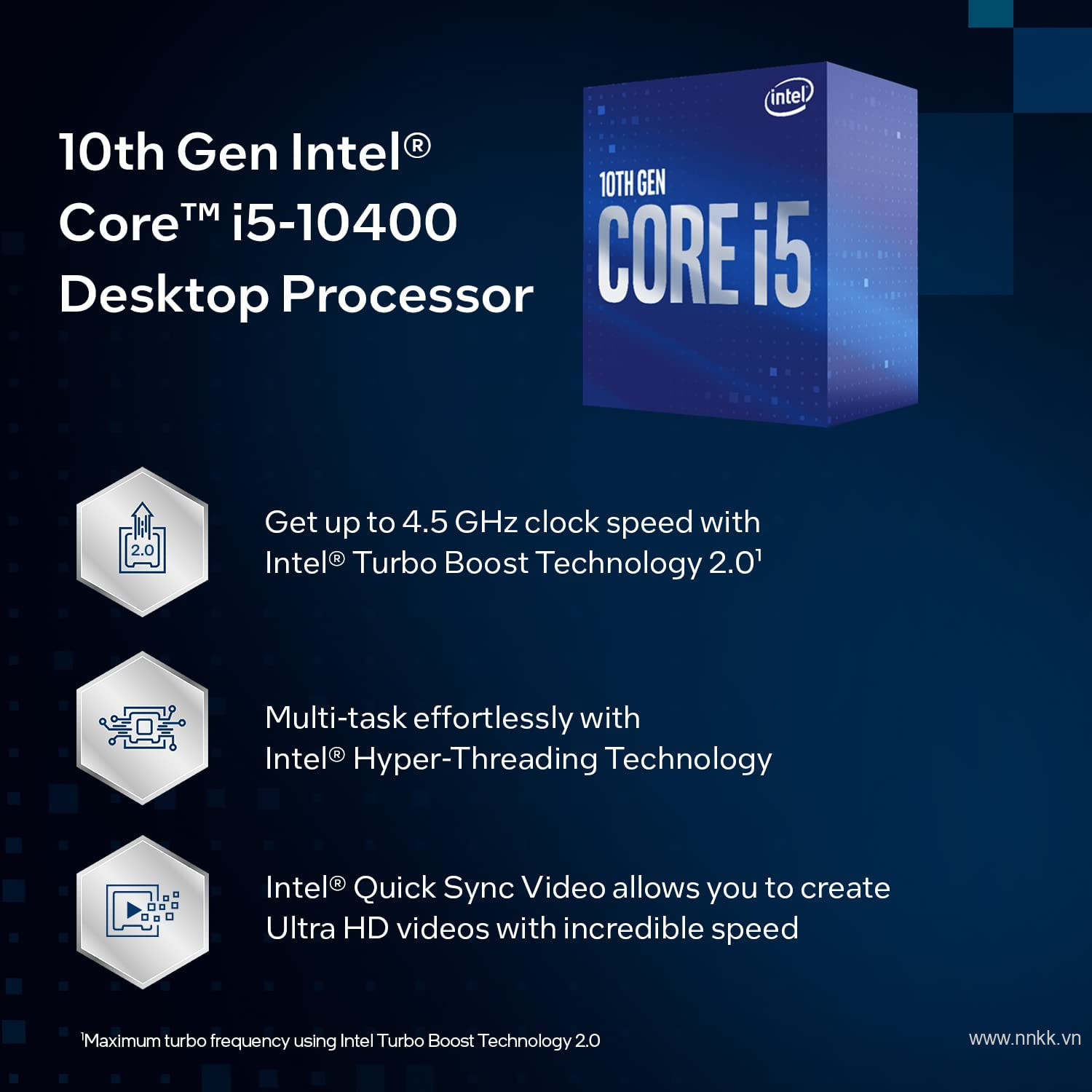 Bộ vi xử lý Intel Core i5-10400 Hàng chính hãng box