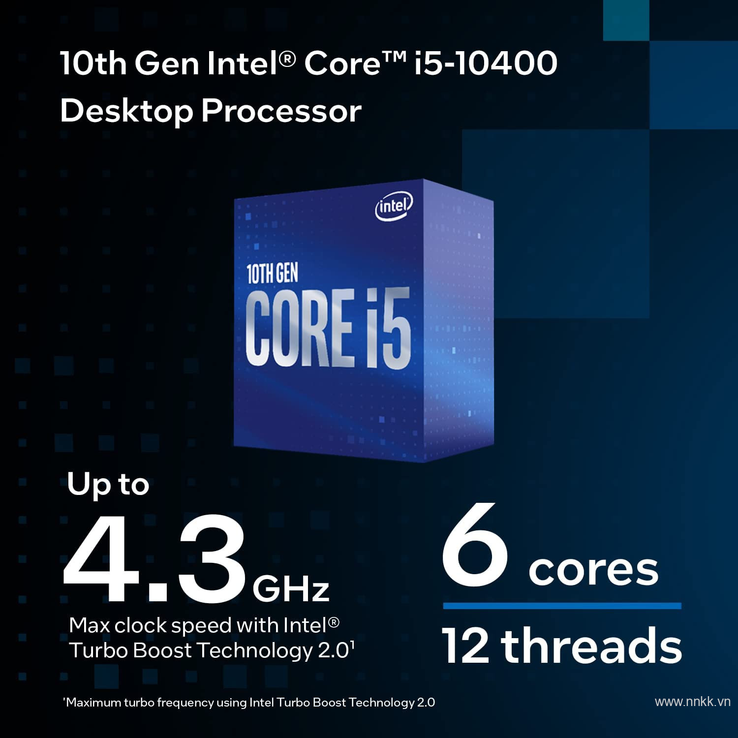 Bộ vi xử lý Intel Core i5-10400 Hàng chính hãng box