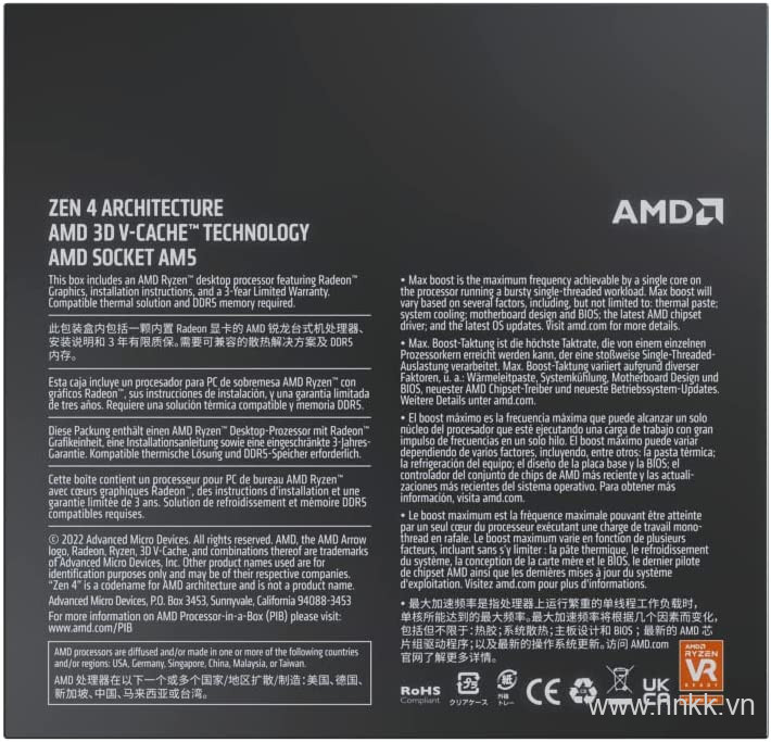 CPU AMD Ryzen 7 7800X3D