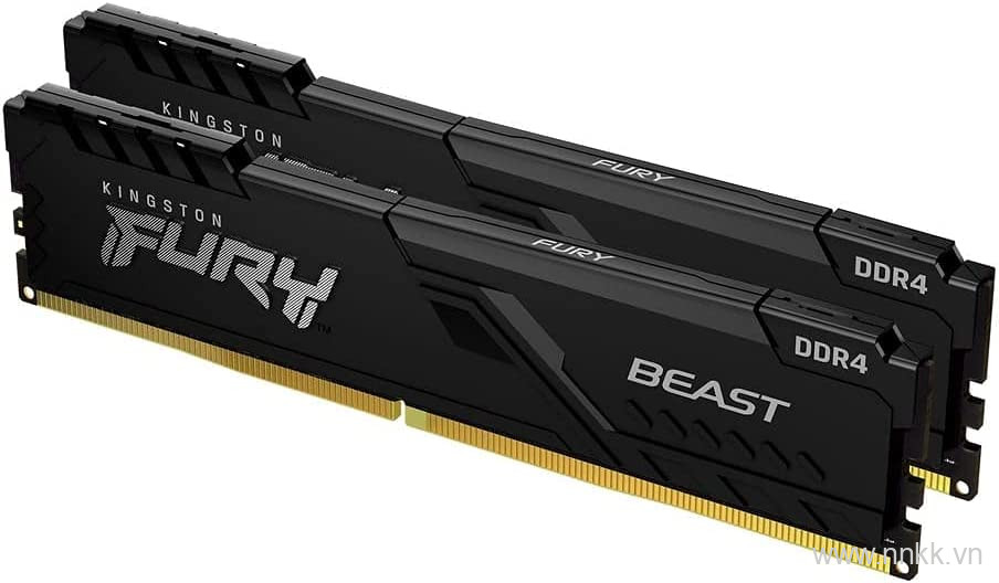 Kingston Fury 16GB 3200MHz DDR4 CL16 DIMM (Kit of 2) Beast Black