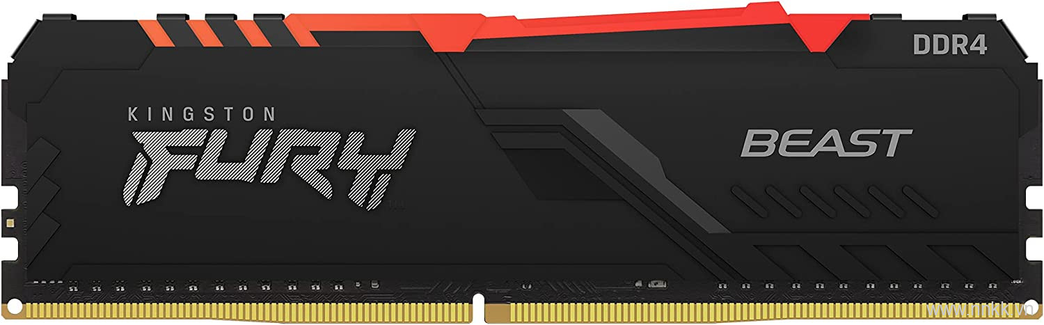 Kingston Fury 16GB 3200MHz DDR4 CL16 DIMM (Kit of 2) Beast RGB