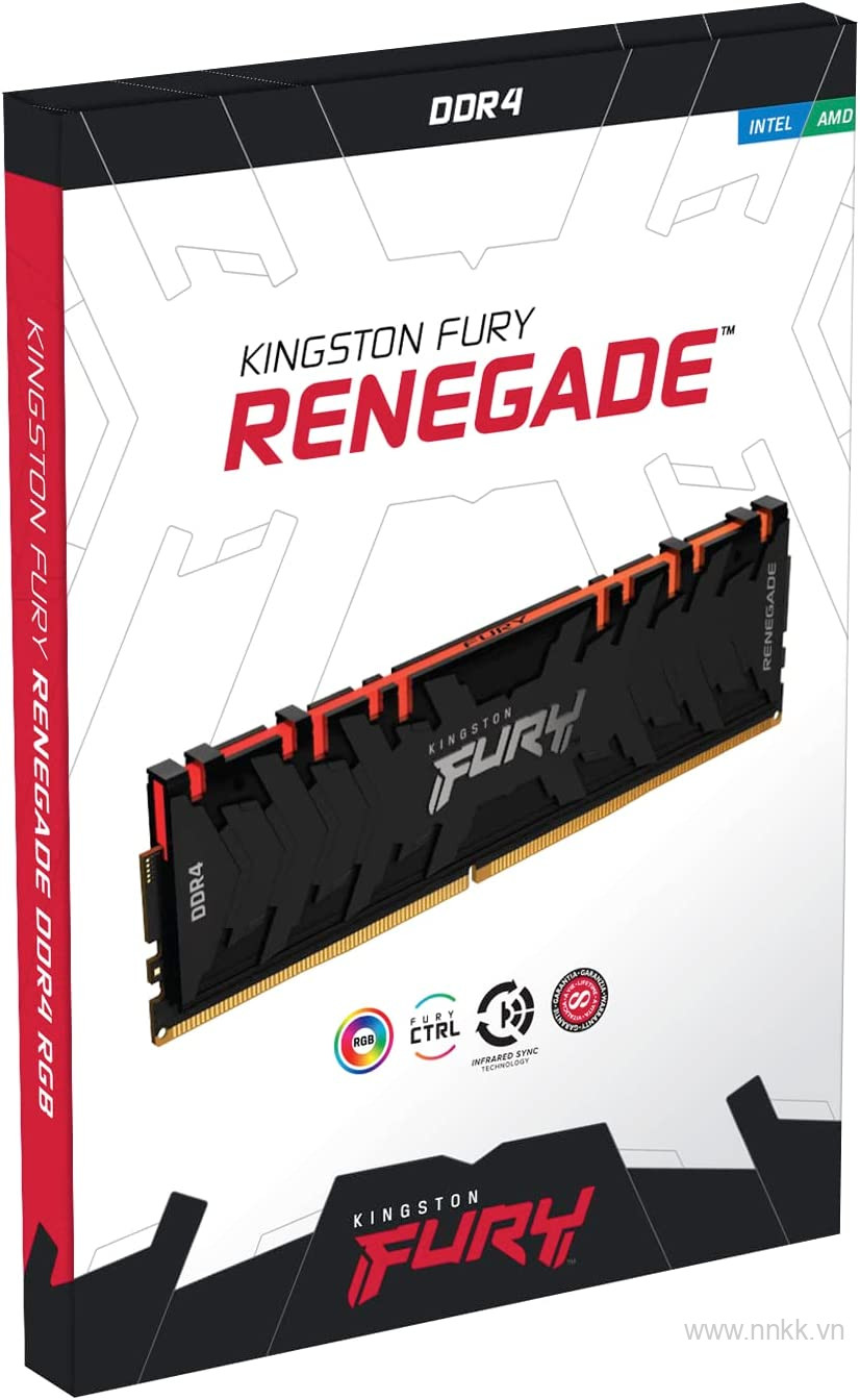 Kingston Fury 16GB 3200MHz DDR4 CL16 DIMM (Kit of 2) FURY Renegade RGB