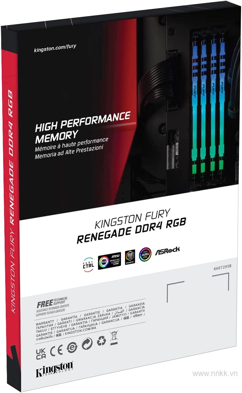 Kingston Fury 16GB 3200MHz DDR4 CL16 DIMM (Kit of 2) FURY Renegade RGB