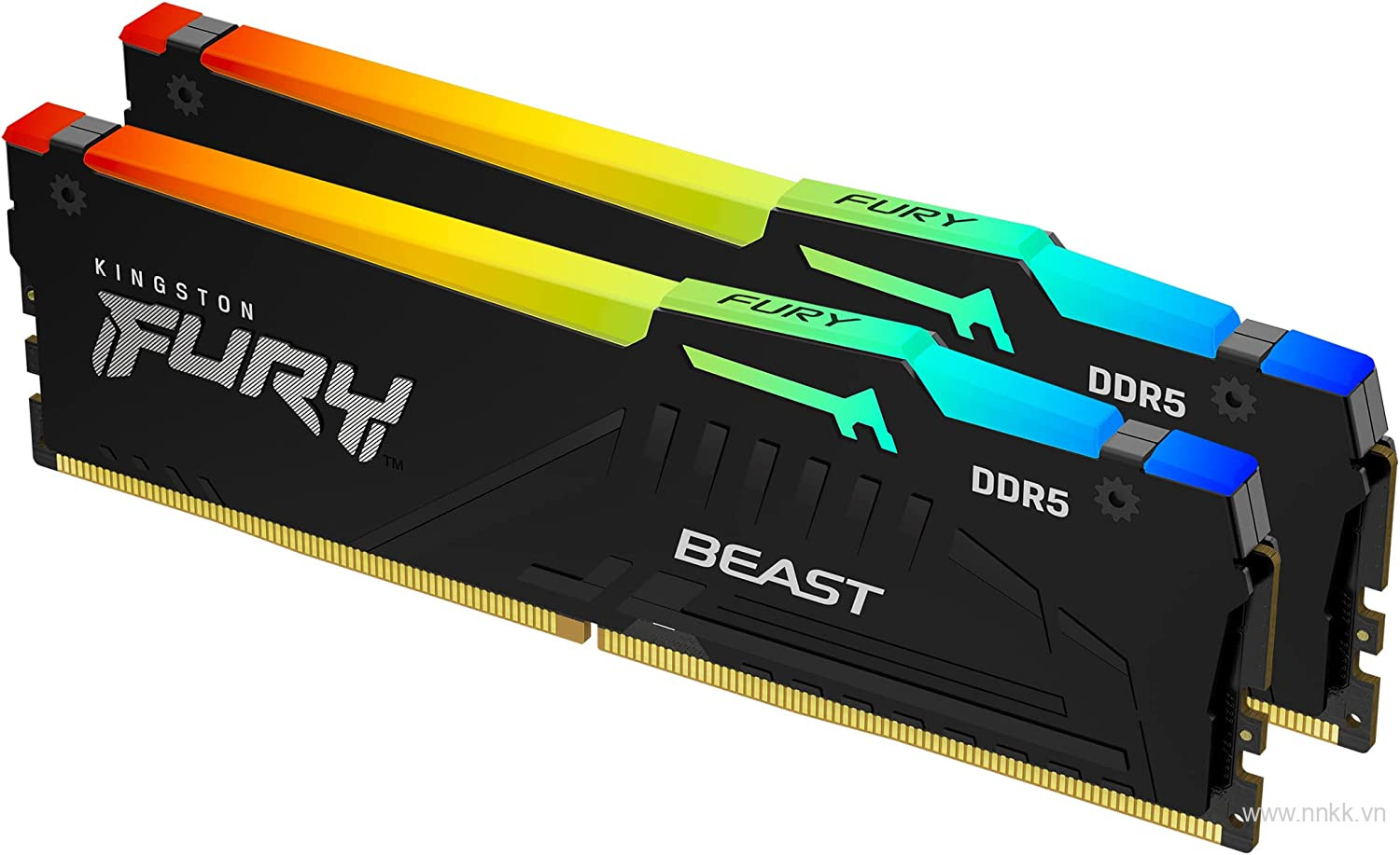 Kingston 16GB 5600MT/s DDR5 CL40 DIMM (Kit of 2) FURY Beast RGB