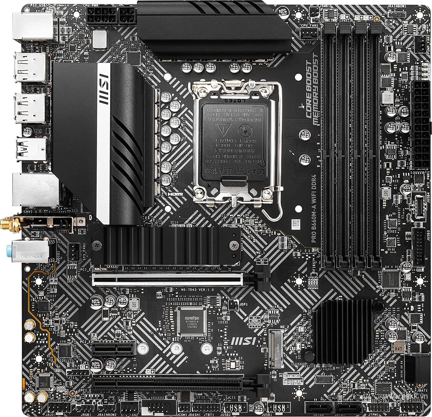 Motherboard MSI PRO B660M-A WIFI DDR4 - SOCKET 1700