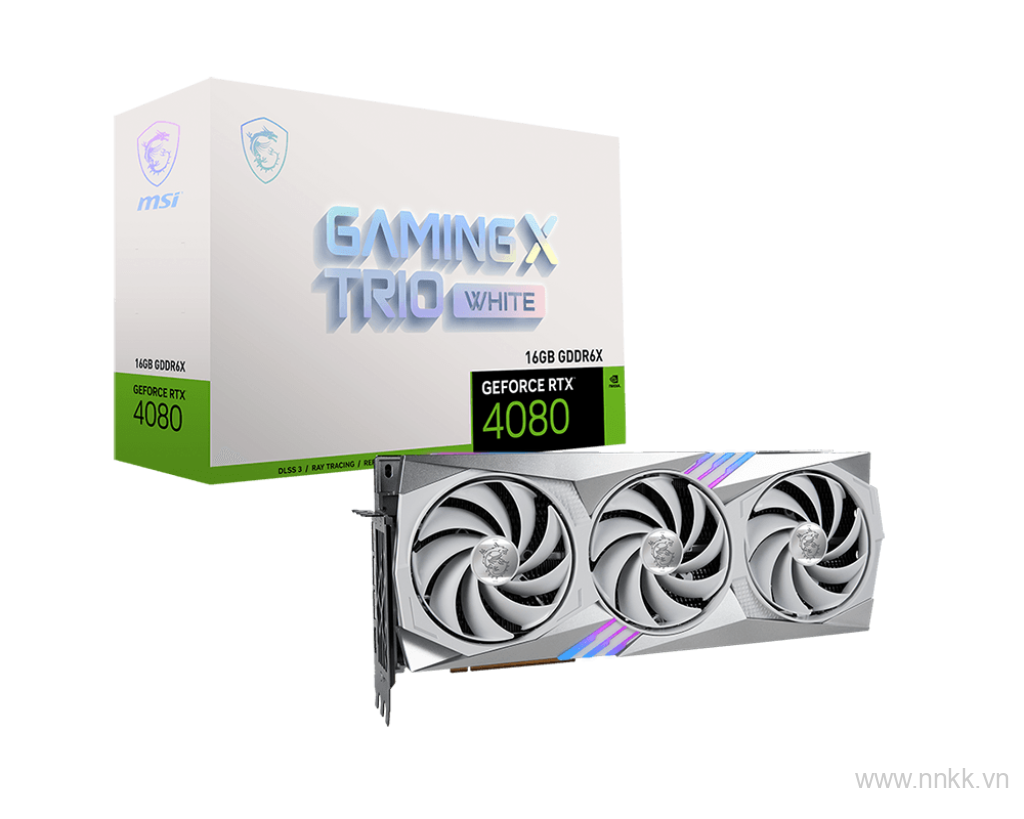 VGA MSI RTX 4080 16GB GAMING X TRIO WHITE