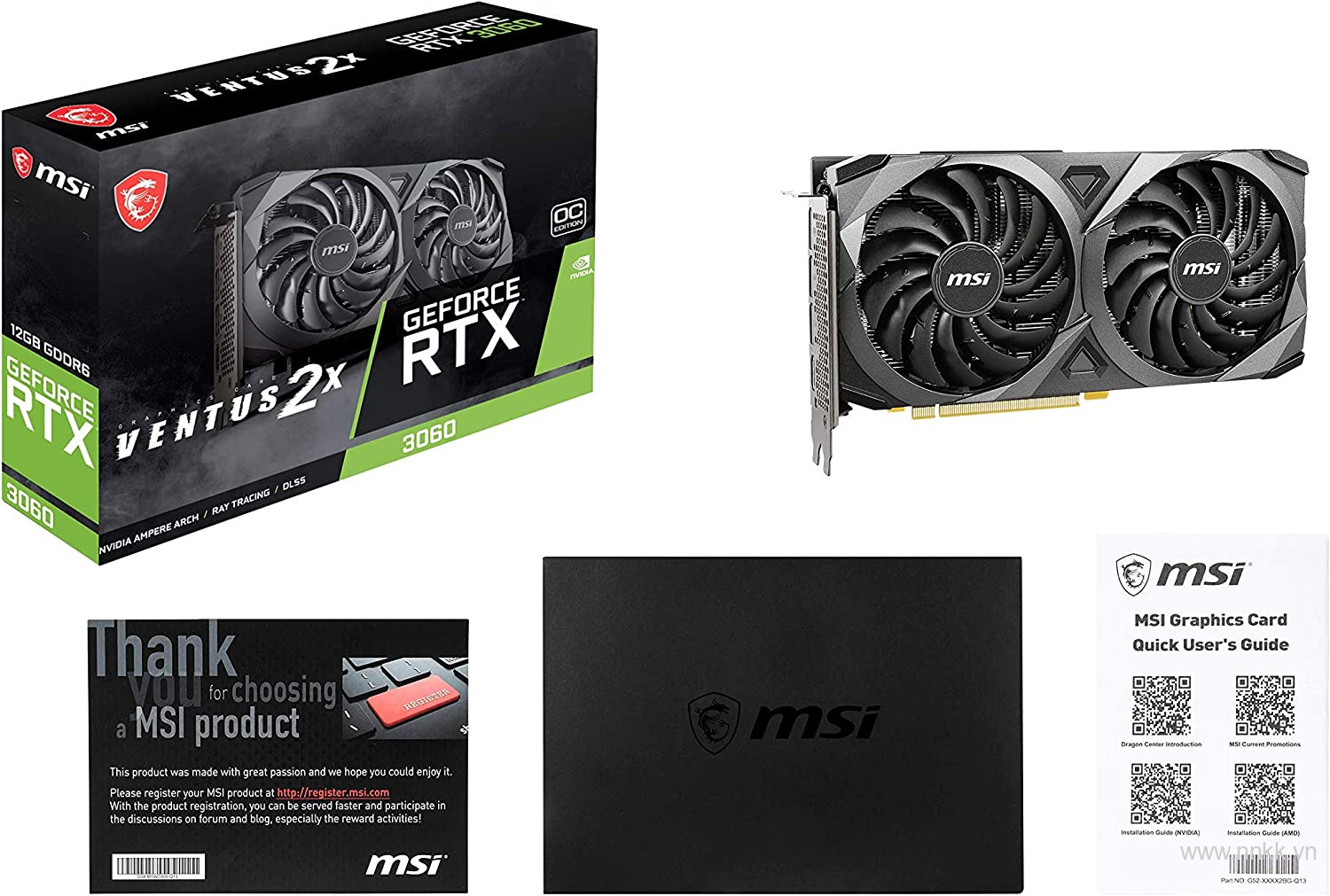 VGA MSI RTX 3060 VENTUS 2X 12G OC